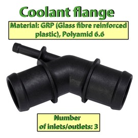 AERZETIX - C67201 - coolant flange - number of inputs outputs 3 - compatible with numbers OE 1J0 121 087B