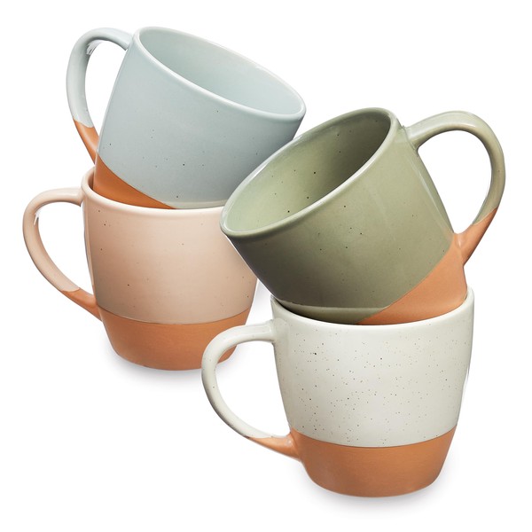 Sheffield Home - Set of 4, Large Stoneware 16oz Coffee
