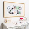 Kate and Laurel Calter Framed Linen Fabric Pinboard, 25.5 x
