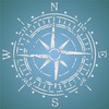 Antique Compass Stencil, 14 x 14 Inch (L) - Vintage