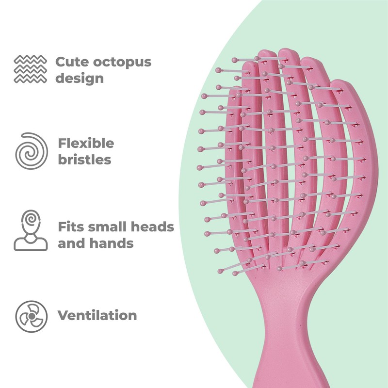 Ninabella Octopus Brush - Pink