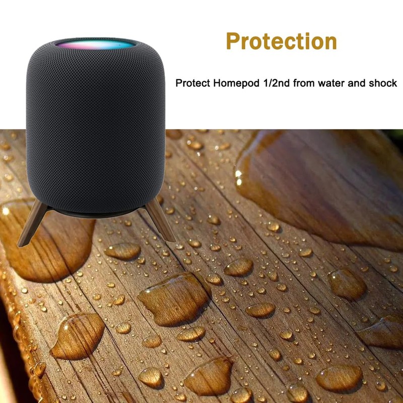 Real Wood Desktop Tripod Stand for HomePod 1 and Homepod