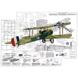 Guillows Model Airplane Plans (FF): Bristol Bullet 18" 5/8" Scale Rubber-Pw'ed