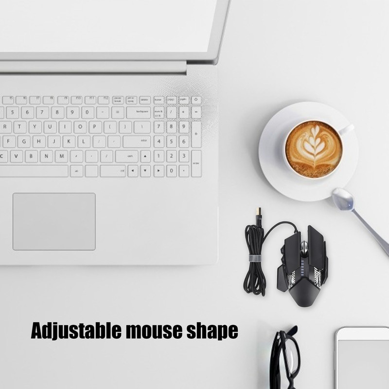 Gaming Mice Adjustable Shape Mechanical Mouse Office Game Dual Mode