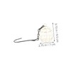 WOONEKY 6Pcs Feeder for Garden Hanging Outdoor Bird Feeding Container