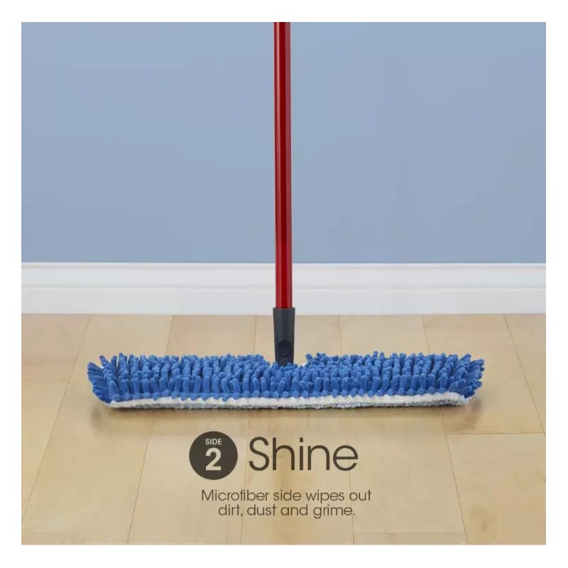 O-Cedar Hardwood Floor 'N More Microfiber Flip Mop , Blue