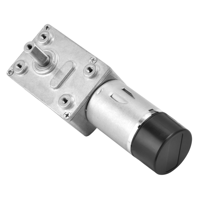 DC Worm Gear Motor 15mm Double Shaft Speed Reduction Drive