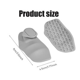 Liahelianx Puños de Goma Antideslizantes para Levantamiento de Pesas y Crossfit - Guantes Ergonómicos sin Dedos con Soporte para Palmas, Protección Manos y Mejora de Agarre (Blanco)