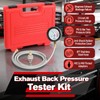 Exhaust Back Pressure Tester Kit with 6FT Stainless Steel Hose