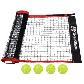 Pickle Ball Replacement Net 22ft x 3ft for Indoor and Outdoor Fits for Most Free-Standing Pickle Ball Frame Come with 4 Outdoor Pickle Balls (Net Only)