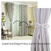 Magnetic Tiebacks for Curtains, 2 Pack Bow Pearl Curtain tiebacks
