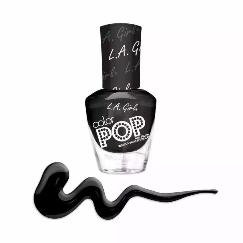 LA Colors L.A. Girl ColorPop Nail Polish, Darkness