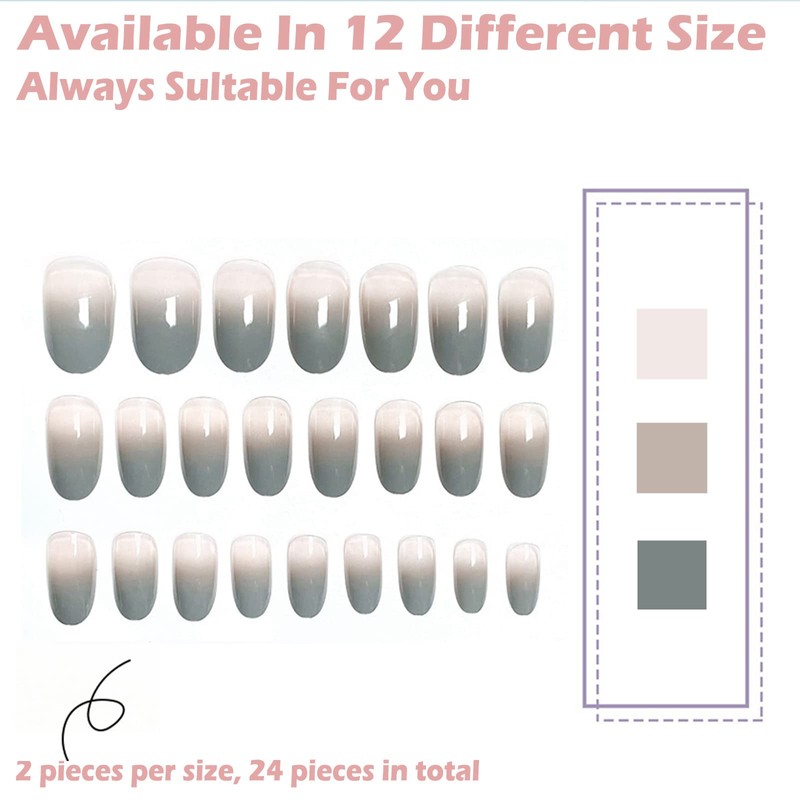 Press On Nails Long Coffin Bellarine Tapered full coverage glossy