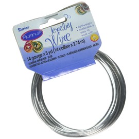 Jewelry Designer 1999-1539 Aluminum Jewelry Wire Silver 14G 3Yds
