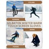 SELBATON Winter Warm Gloves with Fleece Lining Knitted Soft Touch