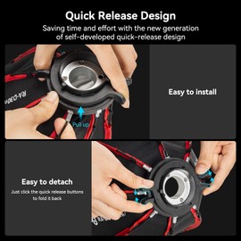 SMALLRIG mini Parabolic Softbox RA-D30 29cm Quick Release, Only Compatible with SmallRig RC 60B COB LED Video Light - 4358