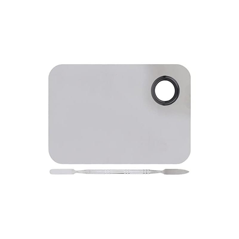 Generic Paleta de Mezcla de Maquillaje Cosmético Profesional de Acero