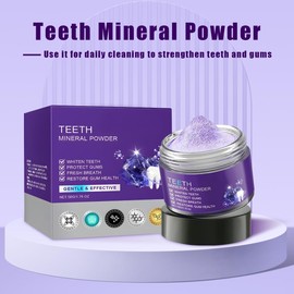 Restoration Mineral Mineral Tooth Powder for Freshen Breath Whitening Natural Teeth Restoration Powder Effective in Strengthening Teeth and Gums(50g/1.76OZ)
