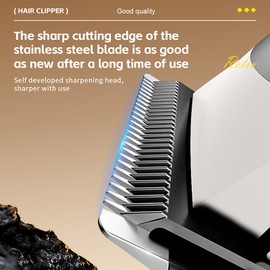 CACRTY Hair Clippers for Men, Cordless Clipper and Trimmer Set, Clippers for Hair Cutting Kit with LCD Display, Long Battery Life, R-Shaped Rounded Corner Design,Powerful Motor, Gifts for Men