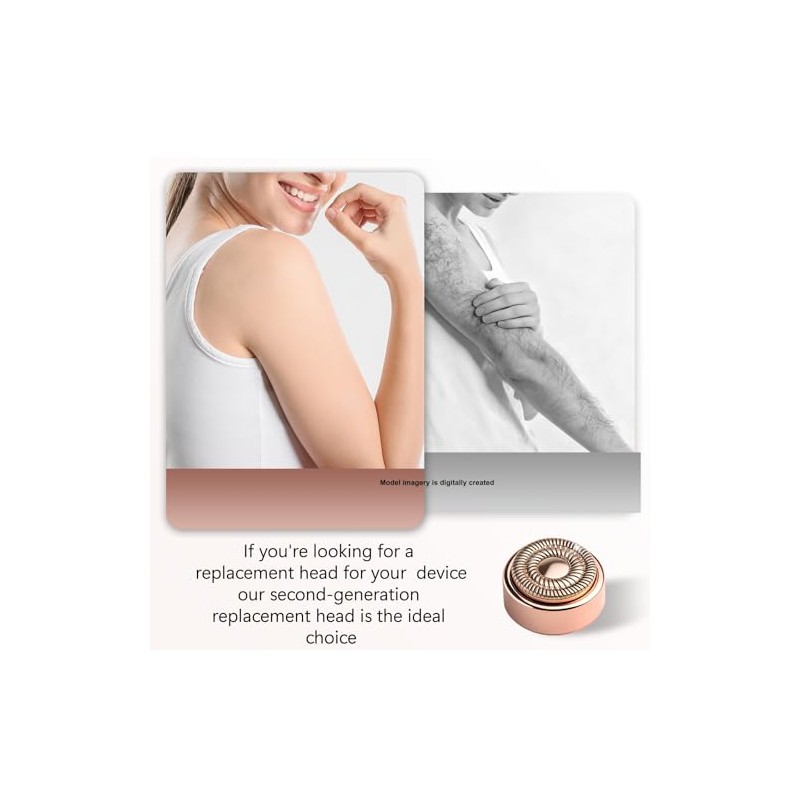 Replacement Heads Compatible with Flawless Facial Hair Remover, Replacement Blades