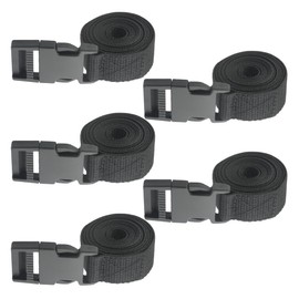 TOVOT 5 Pack Nylon Buckle Straps with 34x60mm Buckles, Adjustable Webbing Straps for Luggage Straps, Pet Collars, Backpack, Repair