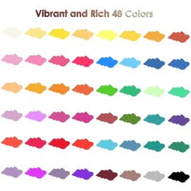 Pintura de Acuarela, Juego de Pintura de Acuarela de 48 Colores, Caja de Acuarelas, Set de Acuarela Profesional con Pincel de Agua, Kit de Acuarela Sólida para Principiantes, Artistas y Estudiantes