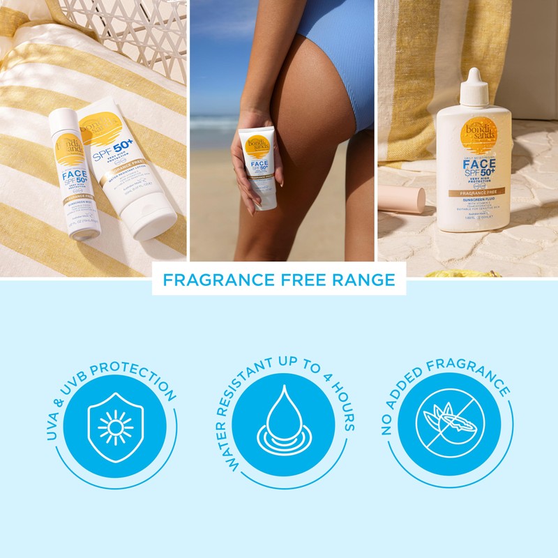Bondi Sands SPF 50+ Fragrance Free - Face Fluid 50mL