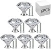 JIIDAA 6 PCS Cabinet Knobs with 2 Sizes Screws, 30mm