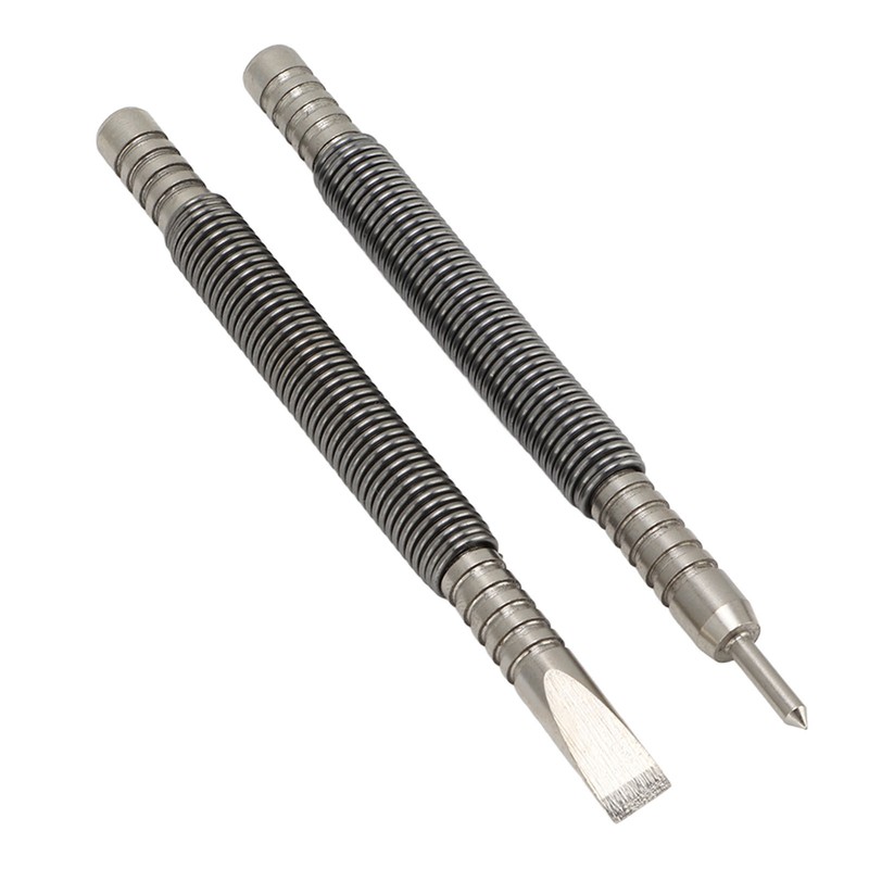 2 Pcs Nail Set Tool High Carbon Steel Double Ended