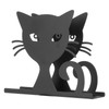 2pcs Metal Napkin Holder Innovative Hollow Out Cat Shape Paper