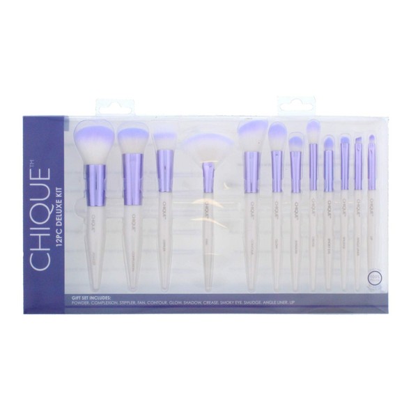 ROYAL and LANGNICKEL Royal and Lang nickel Chique Deluxe Brush Set 12 Piece
