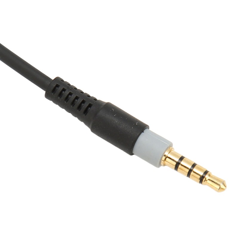 Coiled Headphone Cable Replacement Headset Sound Cord with Volume Key