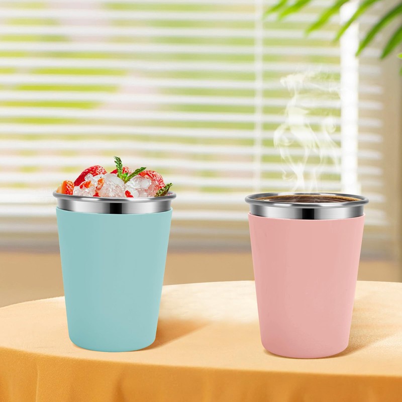 Vermida Kids Cups with Straws and Lids Leak Proof, 12oz