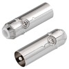 1x IEC Coaxial Male Antenna Cable Coupling Metal Detachable TV