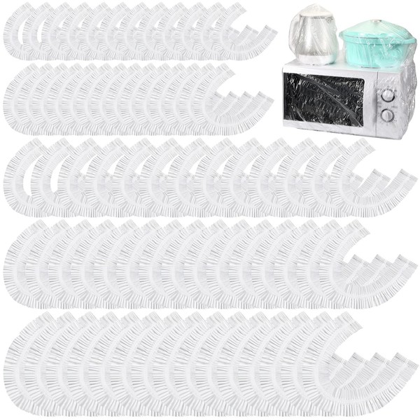 Chivertion 100 Pcs Disposable Clear Kitchen Appliance Covers Furniture Dust