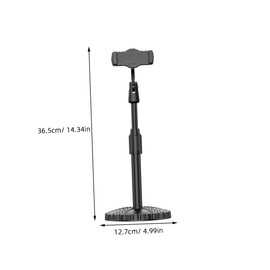 Housoutil 1pc Telescopic Desktop Phone Holder Invisible Stand for Live Broadcast Anti-Skid Design Practical Tabletop Support for Video Calls and Music Material