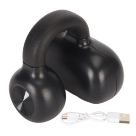 Cryfokt Wireless Ear Clips Ear Buds, Open Ear Headphones, HiFi Noise Reduction Rechargeable Earbuds, Ergonomic Clip On Sport Wireless Earbuds for Cycling Running Workout (Black)