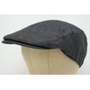 Borges & Scott The Sammy Irish Linen Flat Cap, granite