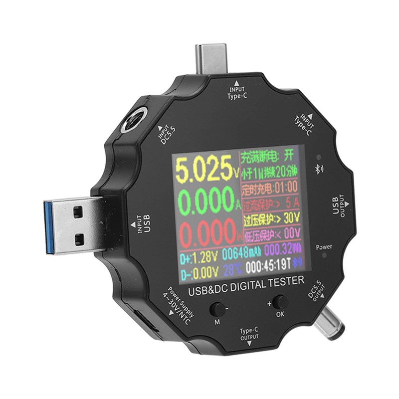 USB Digital Display Voltmeter Wireless Bluetooth Remote Control Charging Detector