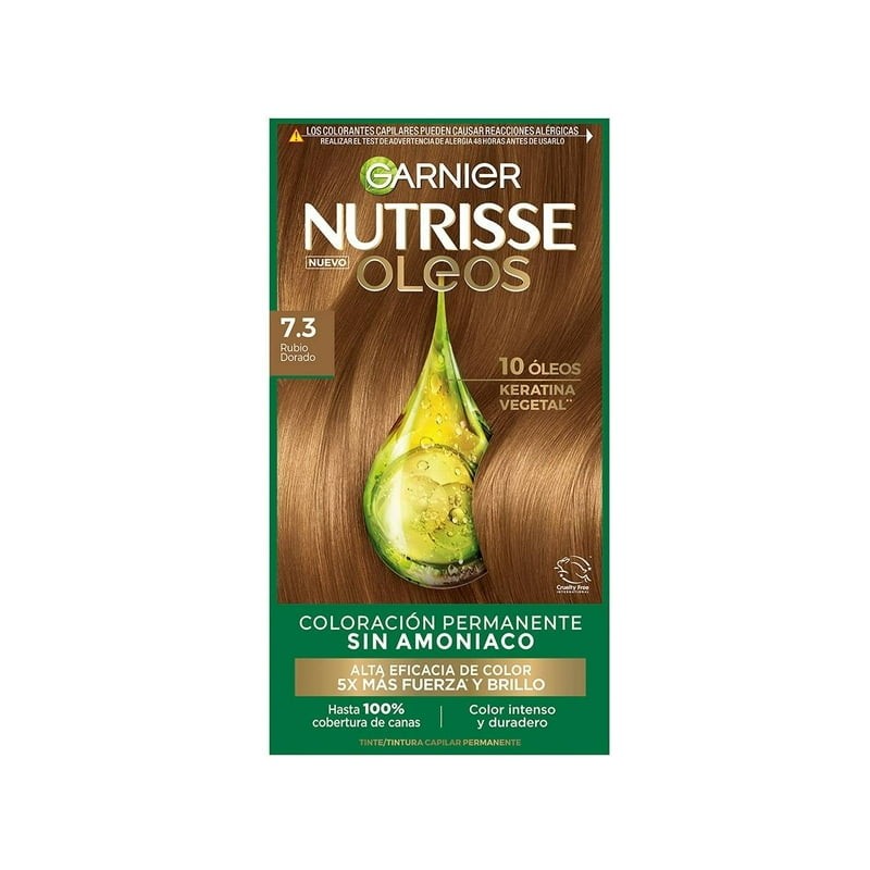 Tinte para cabello Nutrisse Oleos sin amoniaco 6.21 rubio oscuro