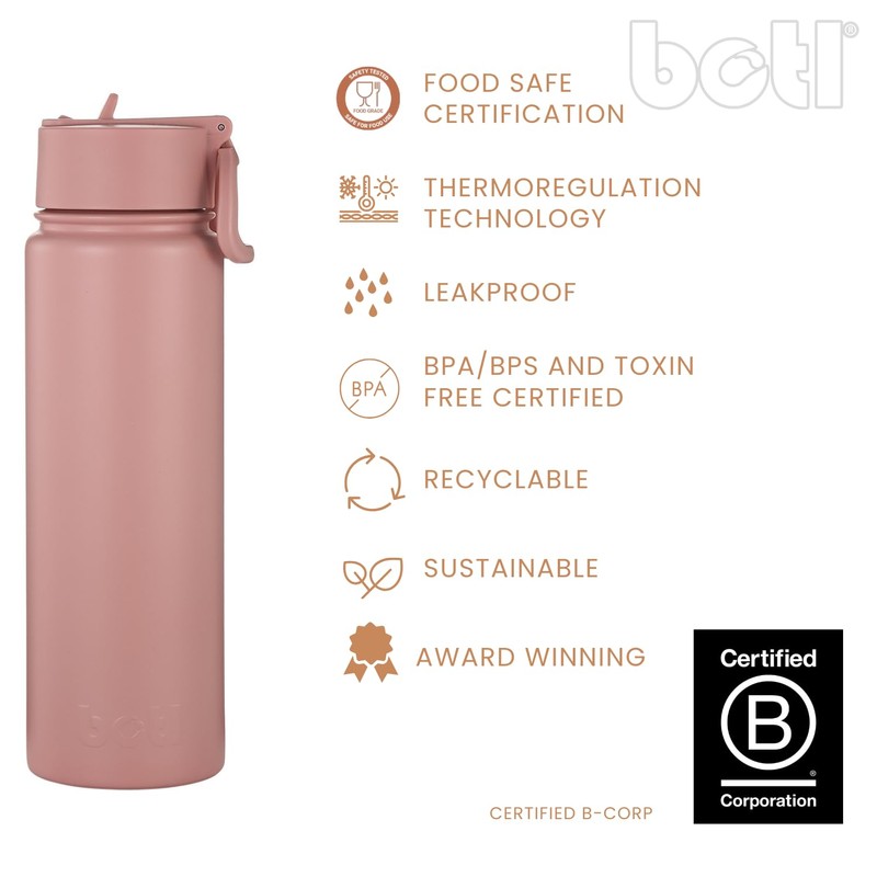 BOTL – Epic Stainless Steel Bottle, Leakproof Straw Lid, Insulated