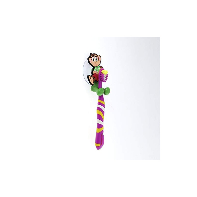 SandT Collection Monkey Suction Toothbrush Holder for Mirror Wall -
