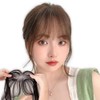 BrightLala p245-LLB Bangs Wig, Fully Hand-Planted, Human Hair Mix, Natural