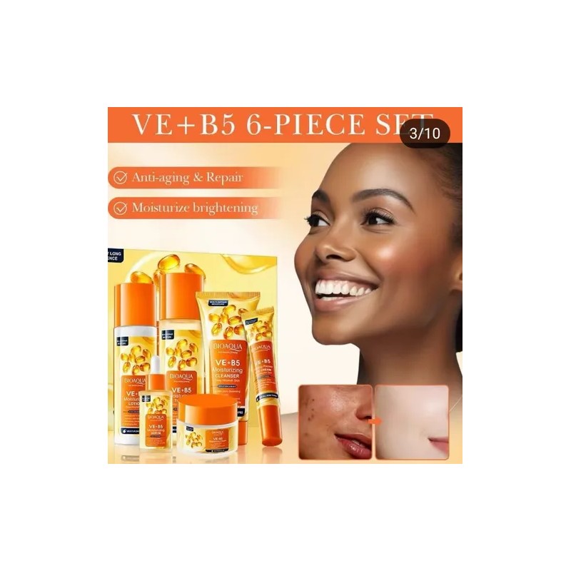 Set Bioaqua Facial Reafirmante Antiarrugas Ve+b5