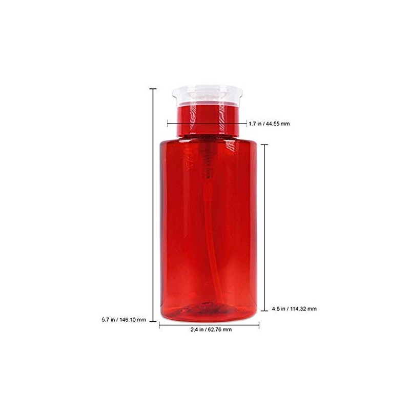 Beauticom. 10oz PANA Red Push-Down Dispenser Bottle - 1 Bottle