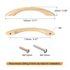 sourcing map Wood Pull Handles, 2pcs 116mm/4.57" Hole Distance Wooden