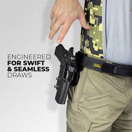 Pro Heavy Duty Competition Holster fits Canik Mete SFT (Right-Hand Draw, Black/Black)