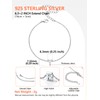 Silvora S925 Sterling Silver Initial Letter Bracelet, Meaningful Initial Bracelet
