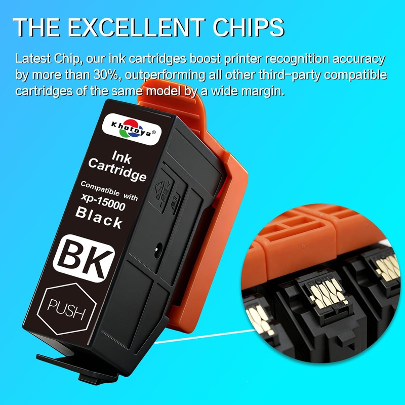 Khotoya xp15000 Ink Cartridge Compatible for 312XL Ink Cartridges 6-Pack
