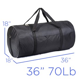 36" 70Lb Luggage Maletín Bolso Gusano Extraligero Duffle Roll Bag Suitcase Black